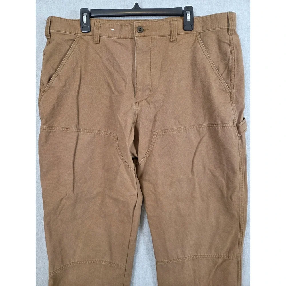 Gap Double Knee‎ Cargo Pants Men's 40x32 Carpenter Brown Cotton Canvas Straight
